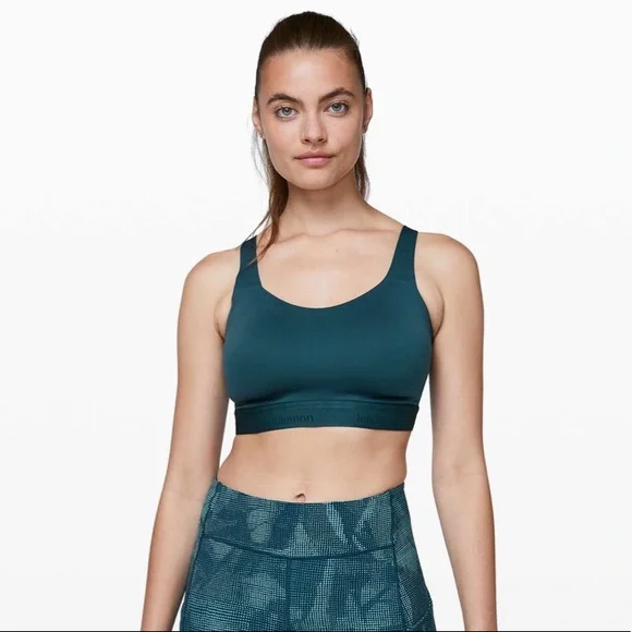 Lululemon Fine Form Marshmallow Bra Bermuda Teal (Size 36E)